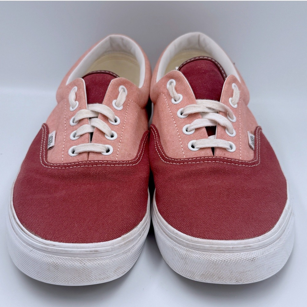 Vans Era Colorblock Burgundy Pink Canvas Low Top Skate Shoes Mens 13